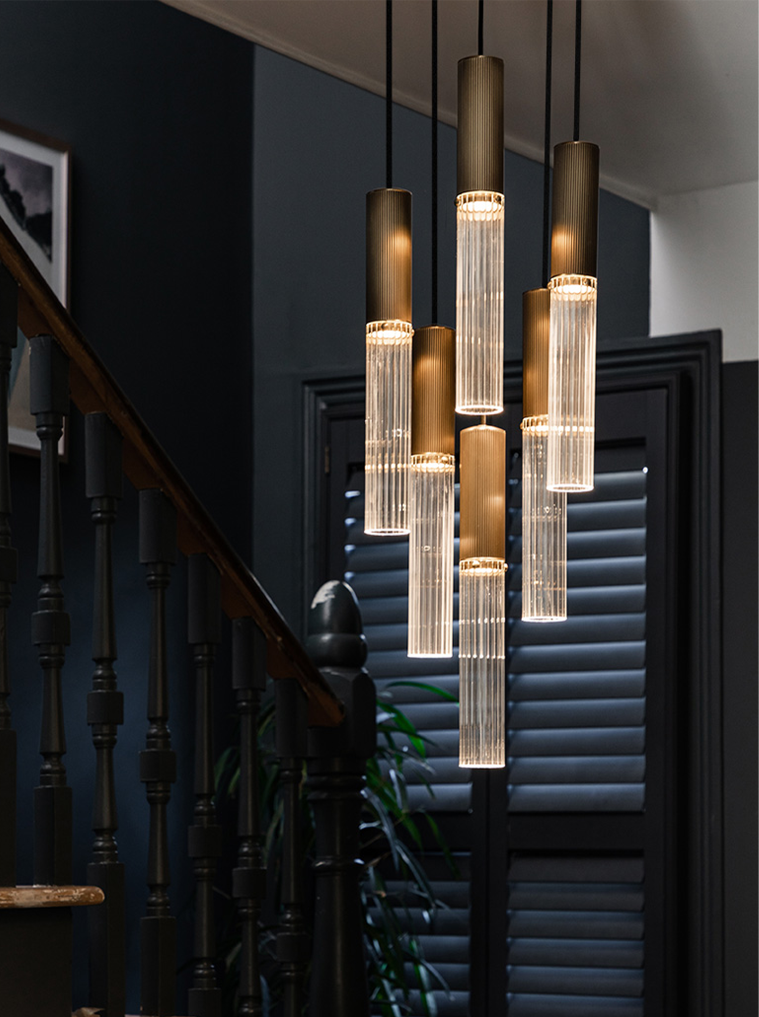 Flume 50 Pendant - 6 Drop Grouping