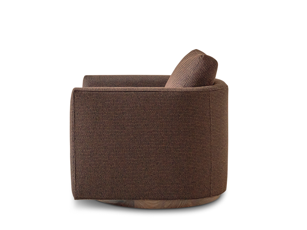 Curved Back Swivel Chair