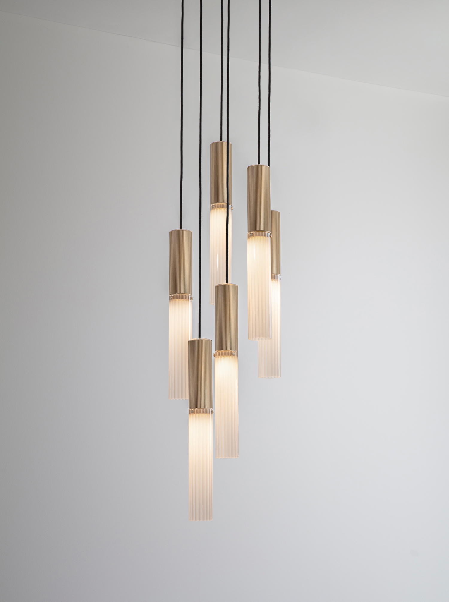 Flume 50 Pendant - 6 Drop Grouping