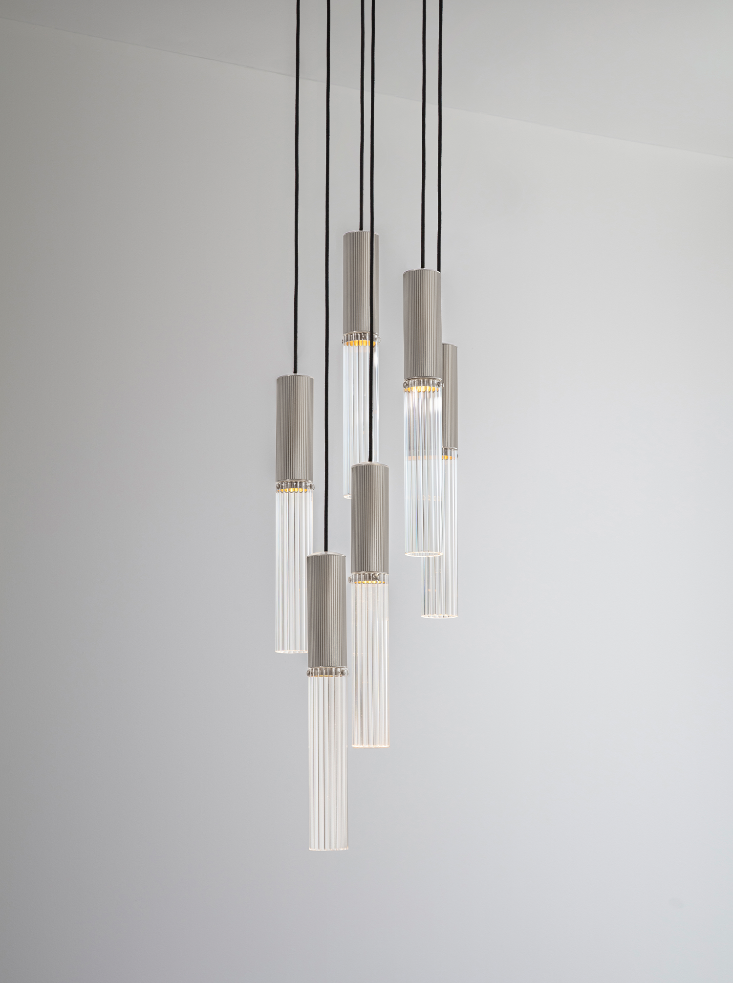 Flume 50 Pendant - 6 Drop Grouping