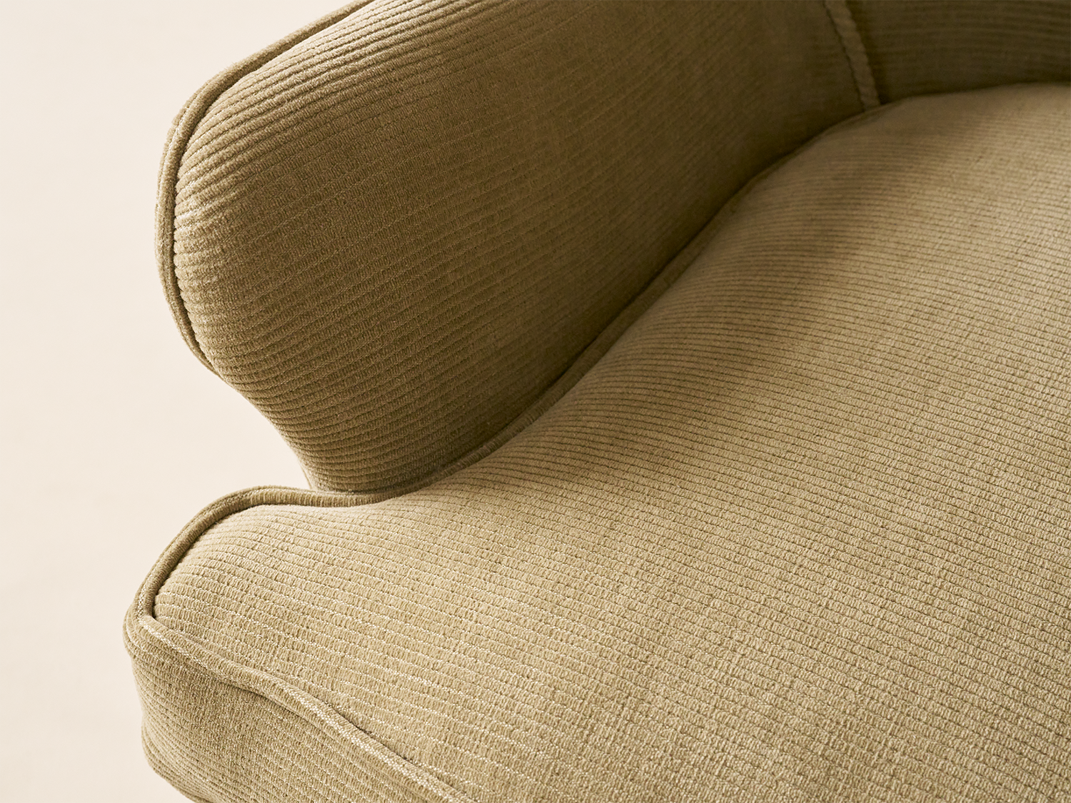 Highland Wingback Chair - Wood Base