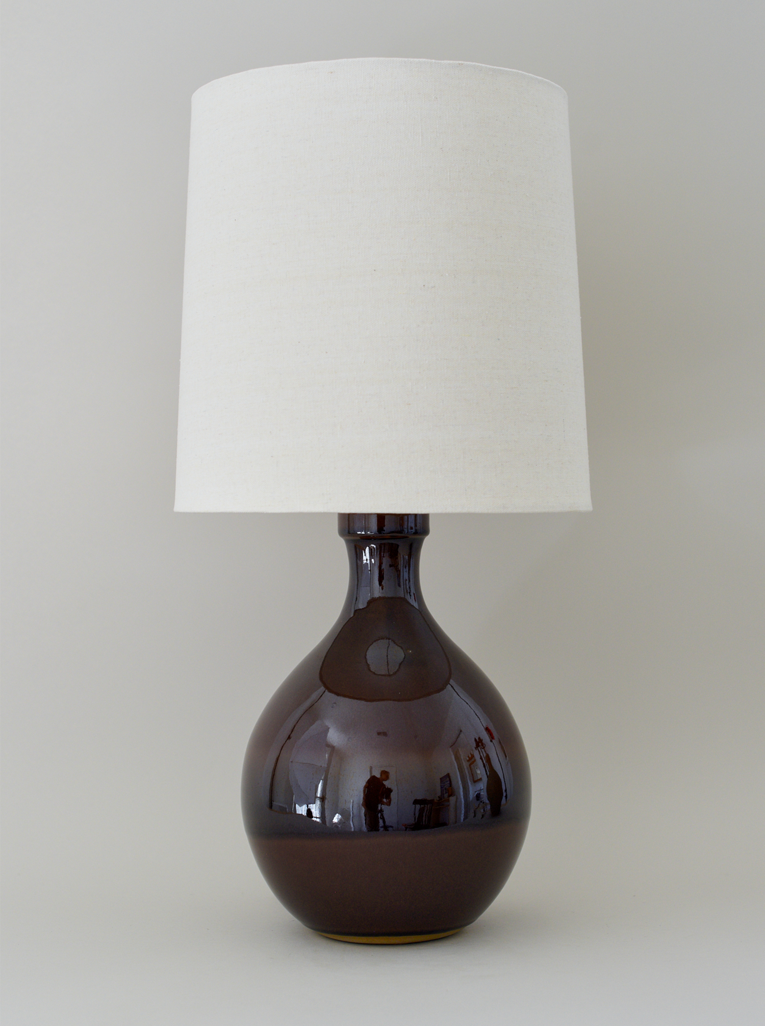 Large Iris Lamp - Dark Amber