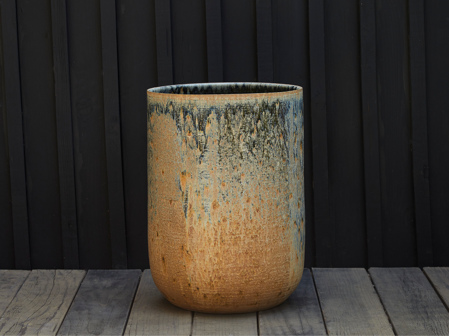 Blue Desert Sunset Planter - Tall