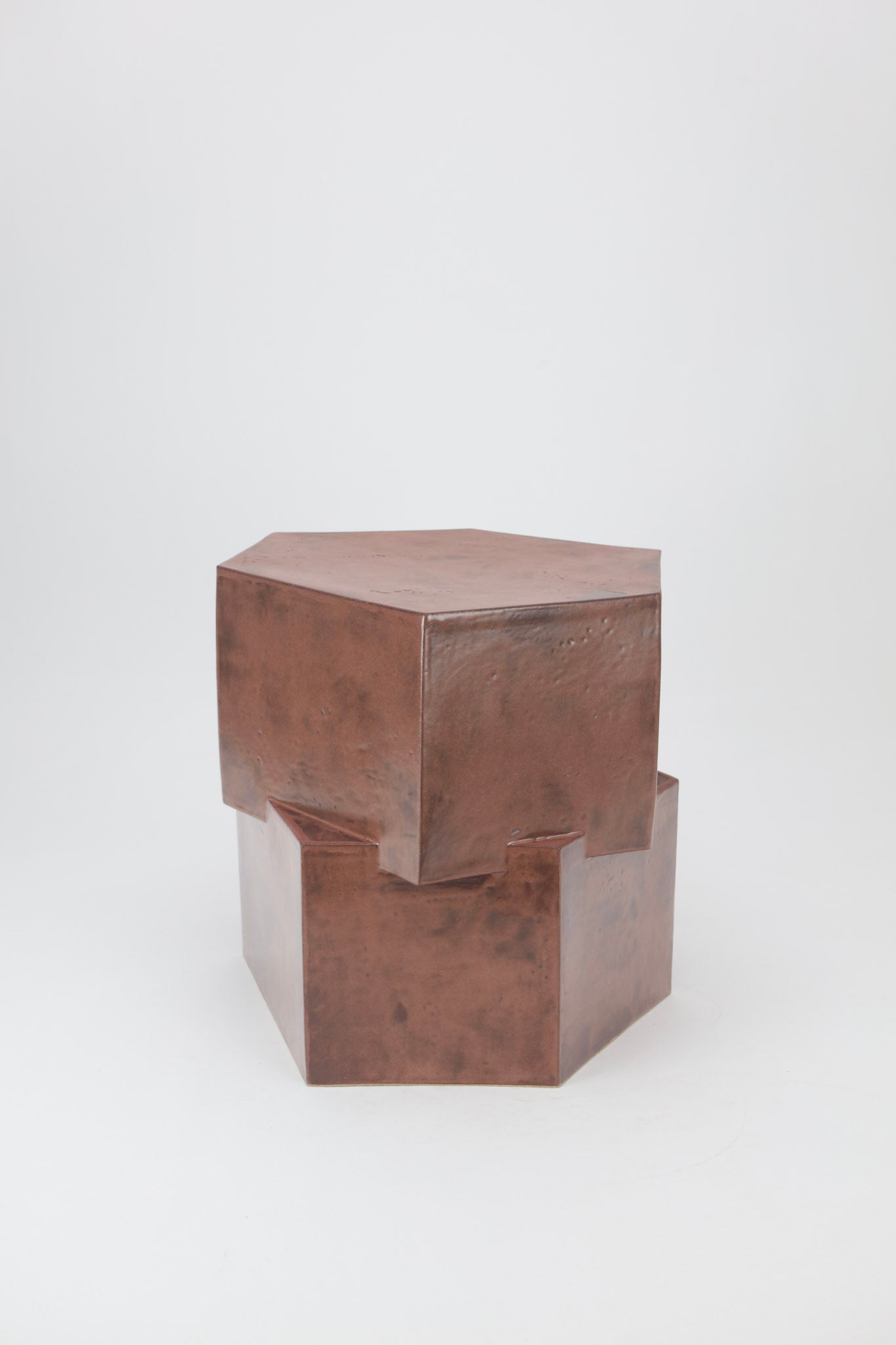 Double Tier Hex Side Table