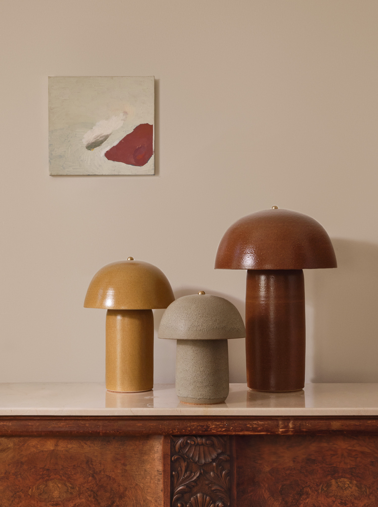 Tera Lamp - Glazed