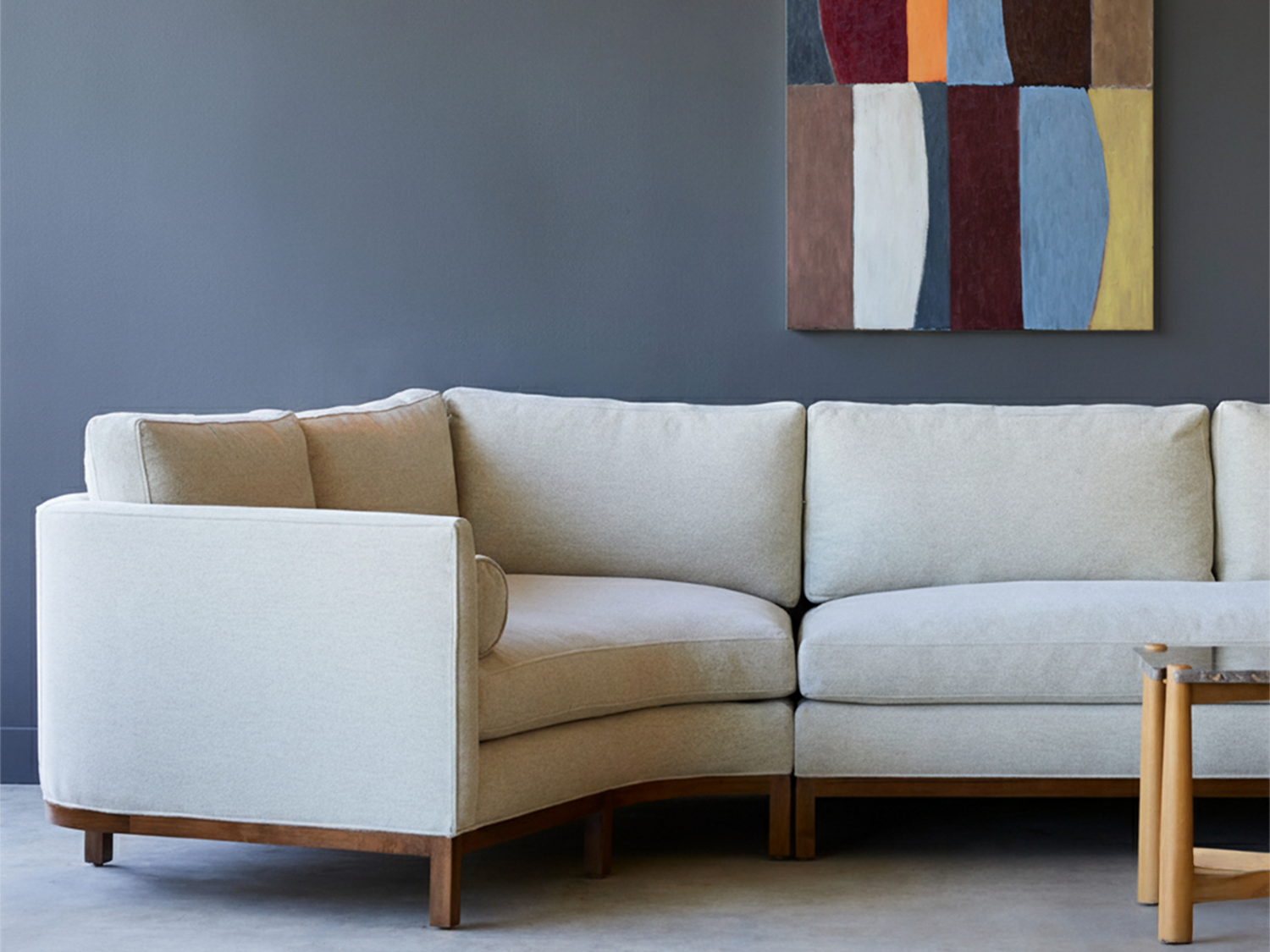 Curved Back Sectional