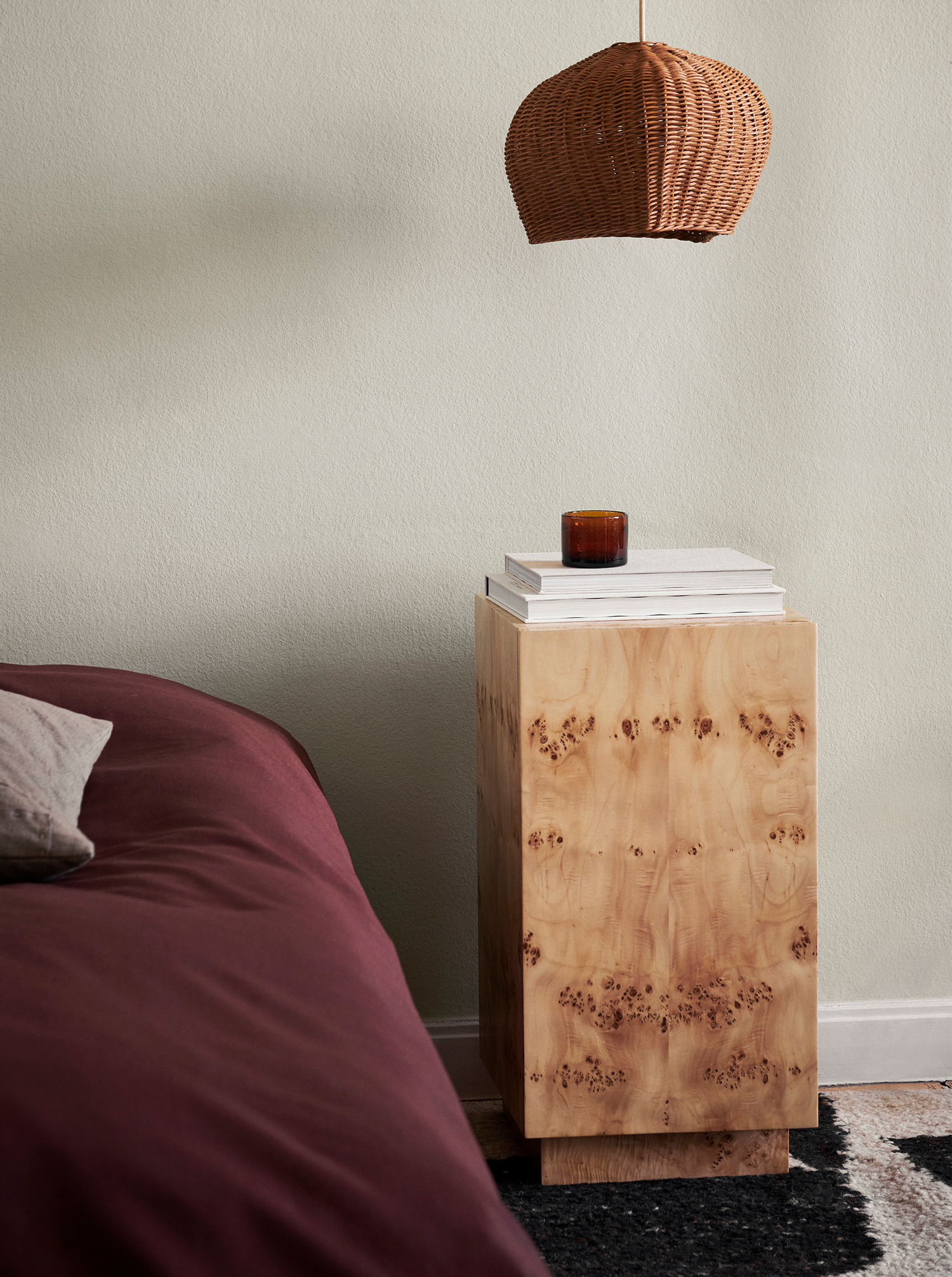 Burl Side Table - Natural
