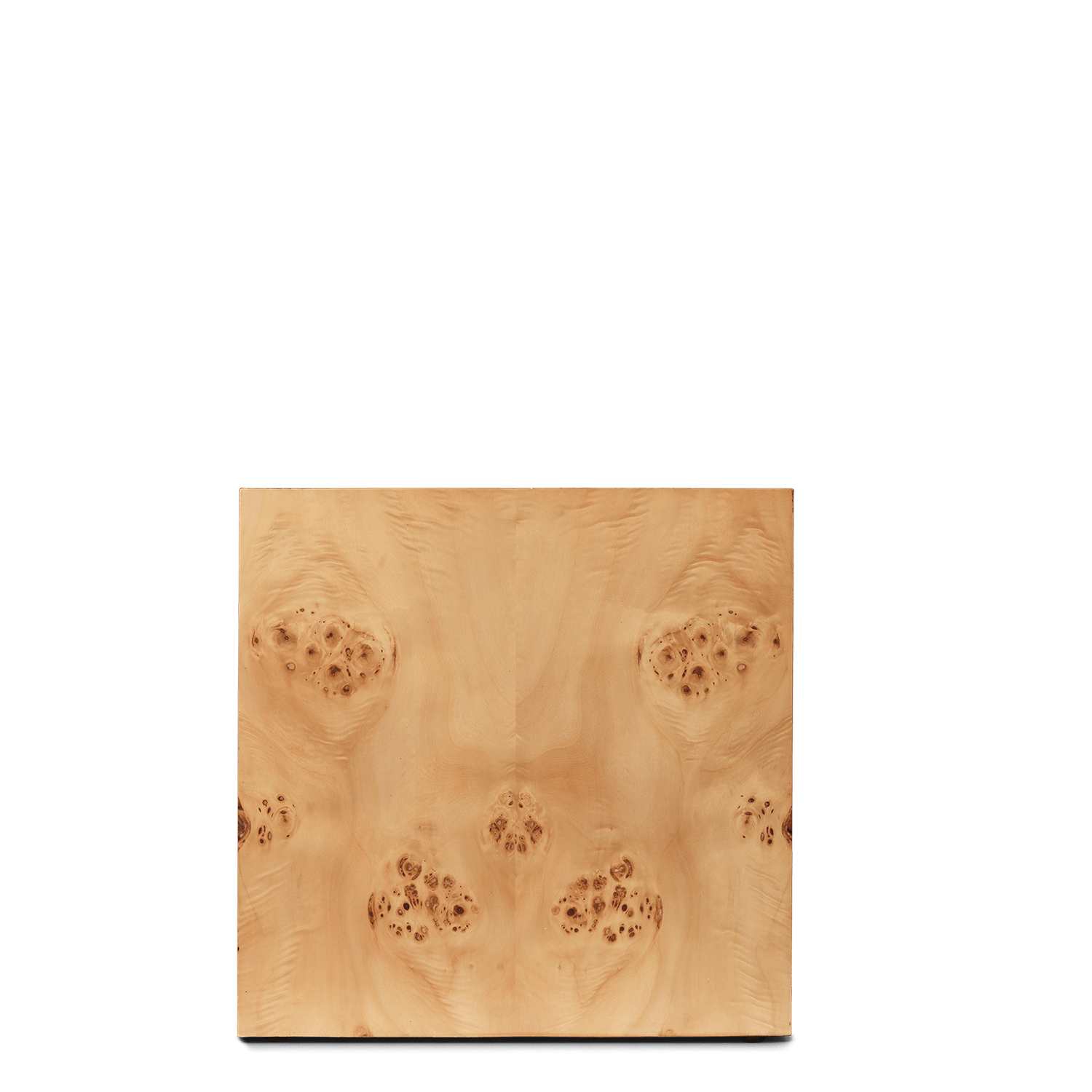 Burl Cube Side Table
