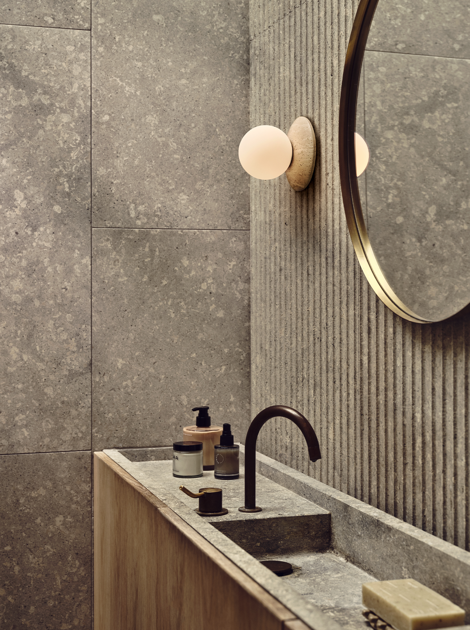 Orbit Wall Lamp - Stone