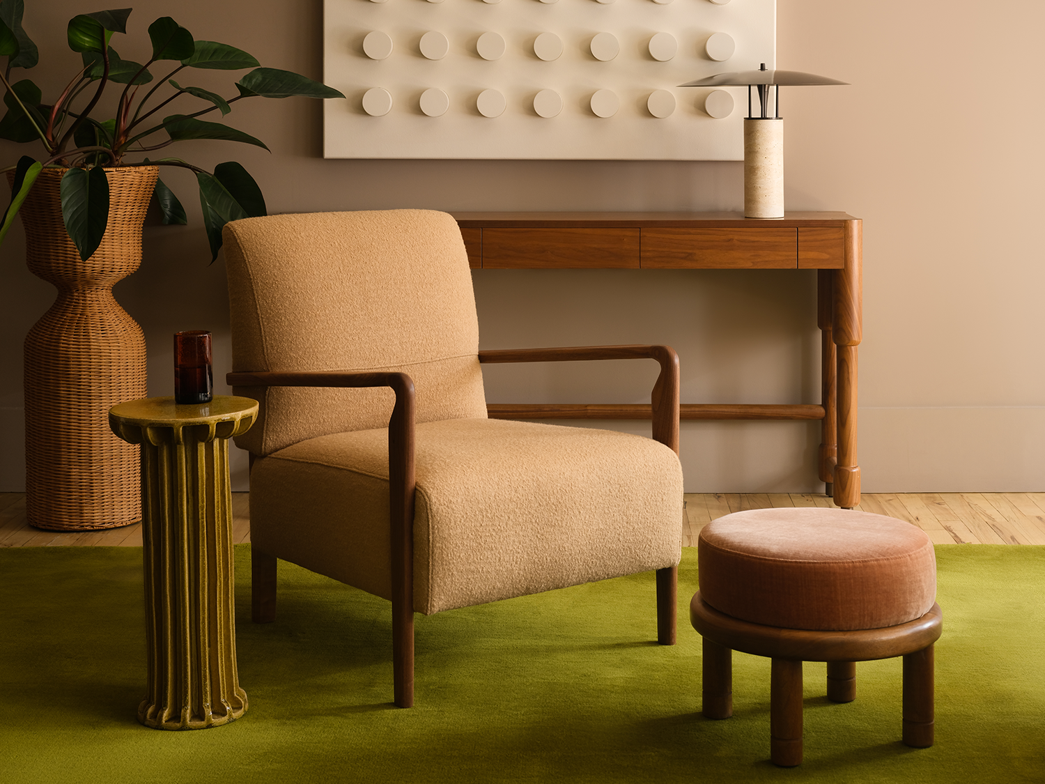 Petite Moreno Ottoman