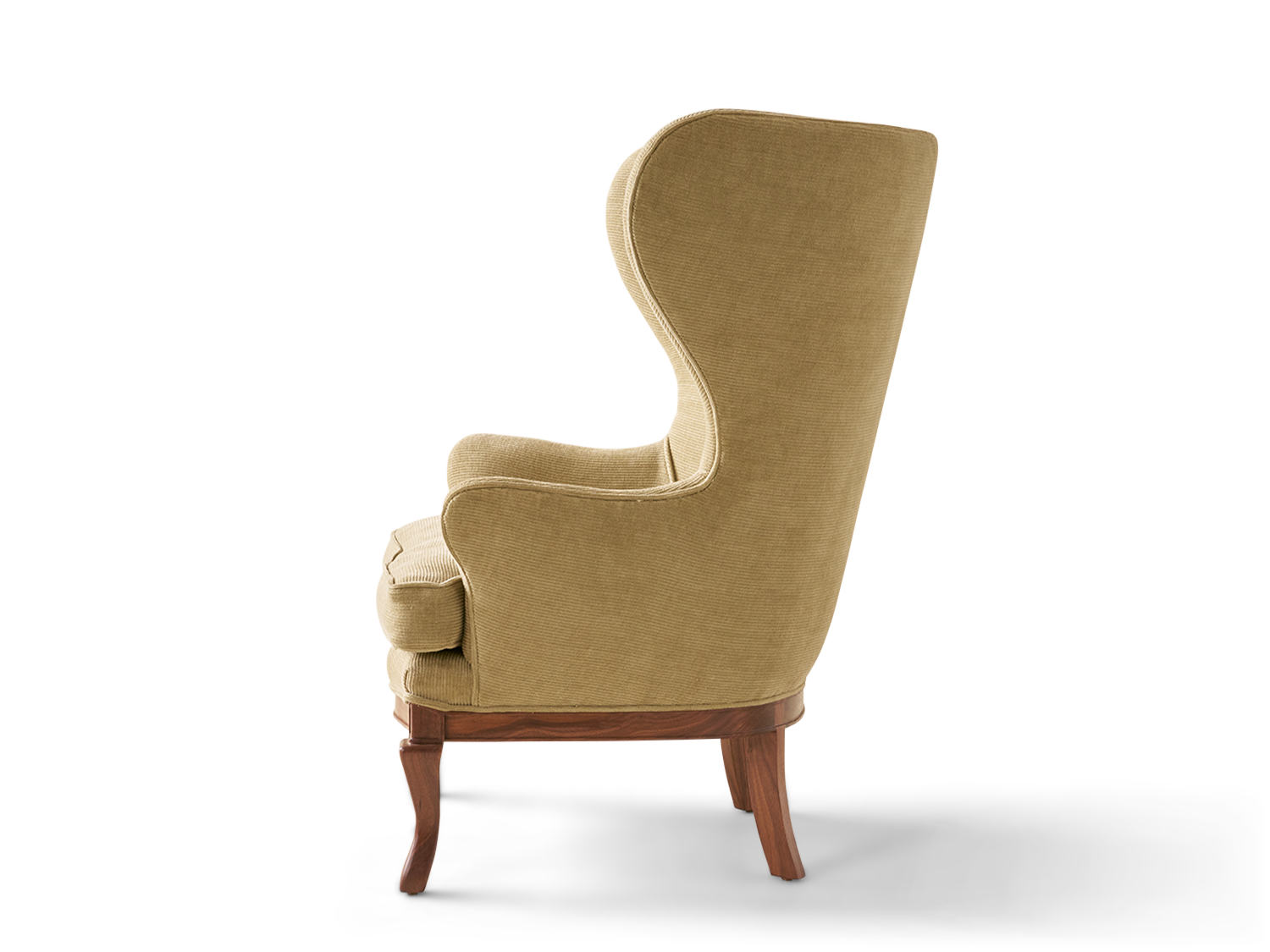 Highland Wingback Chair - Wood Base