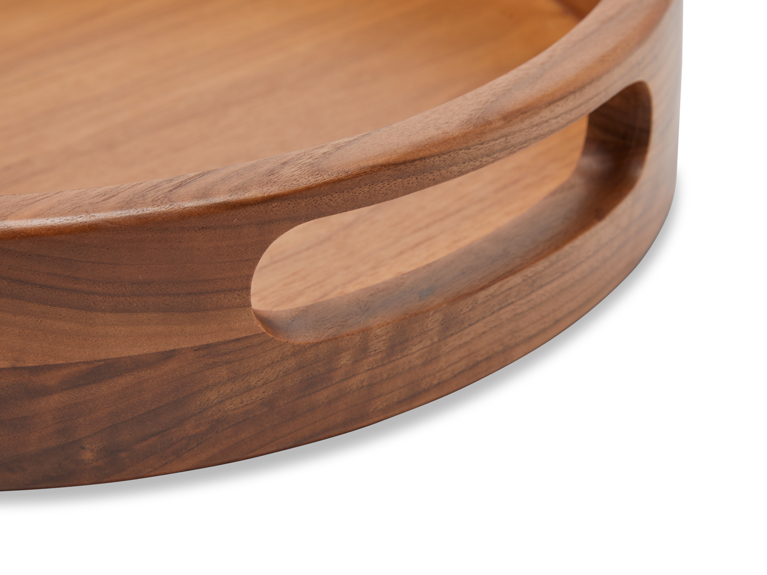 Moreno Tray - Round - Natural Walnut