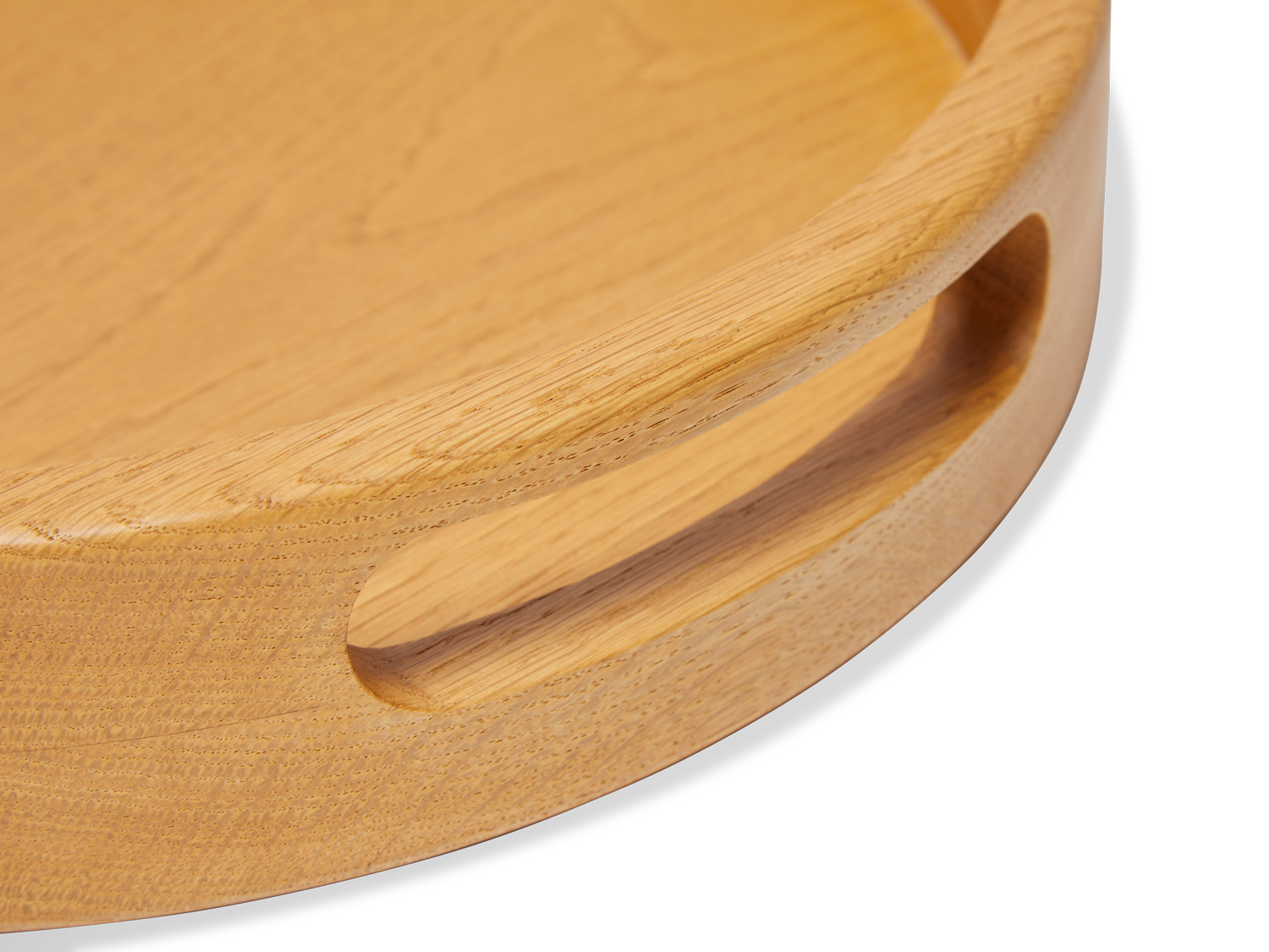 Moreno Tray - Round - Oiled Oak