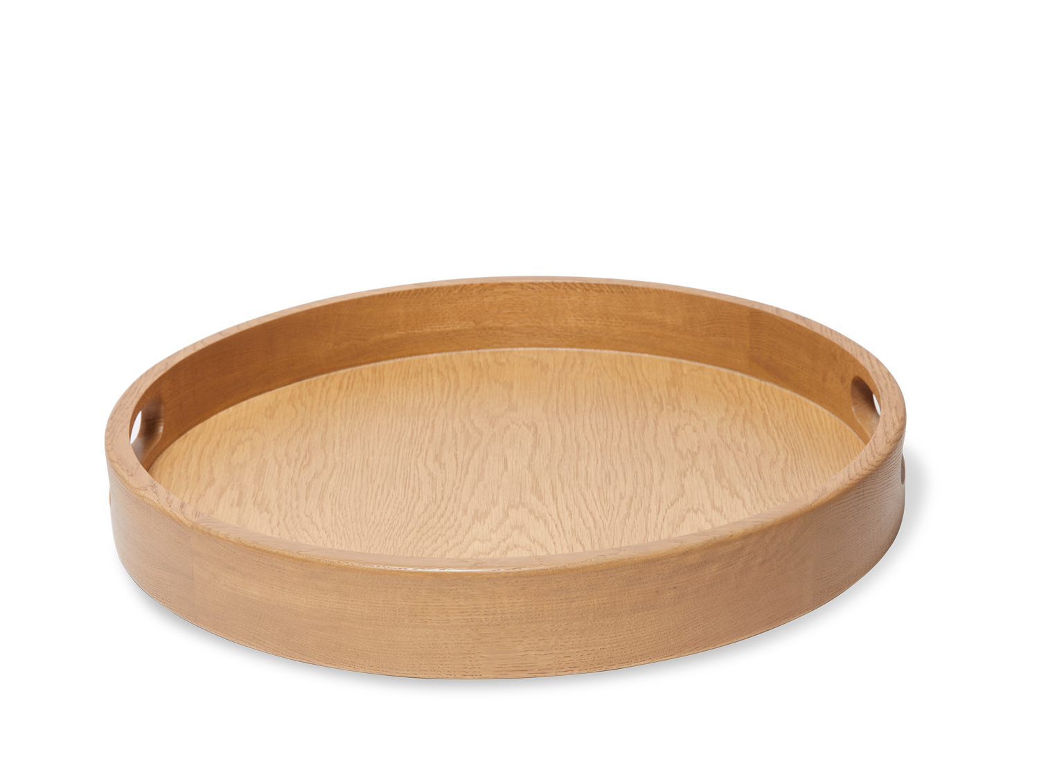 Moreno Tray - Round - Natural Oak