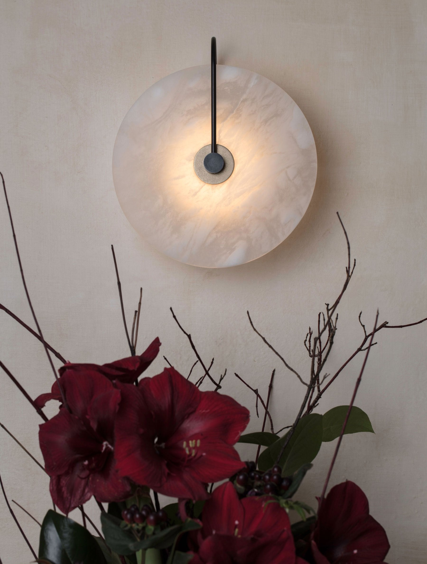 ADA Alabaster Sconce 10"