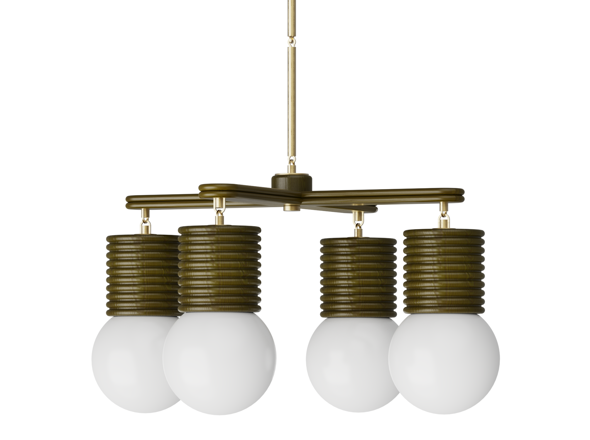 Lido Chandelier 4 Globe - 32" x 32"