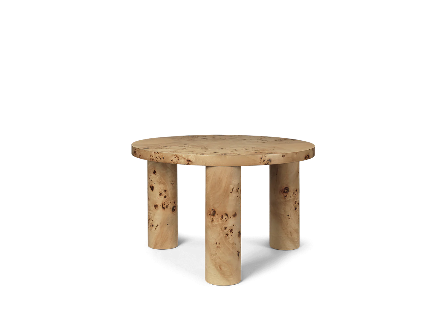 Ferm Living｜Post コーヒーテーブル（スモークドオーク） 円形 Post Coffee Table - Small
