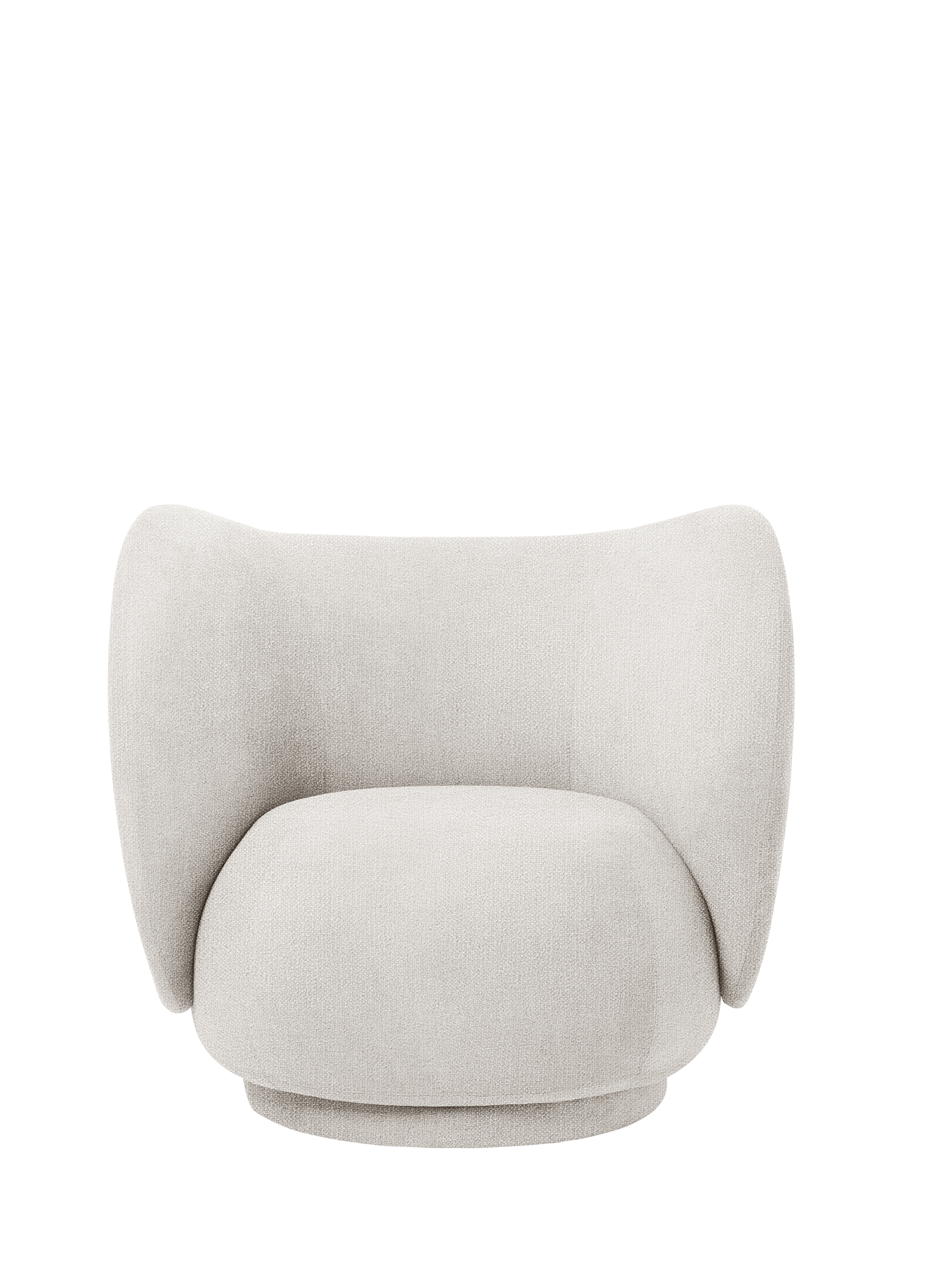 Rico Lounge Chair - Swivel - Bouclé - Off-White