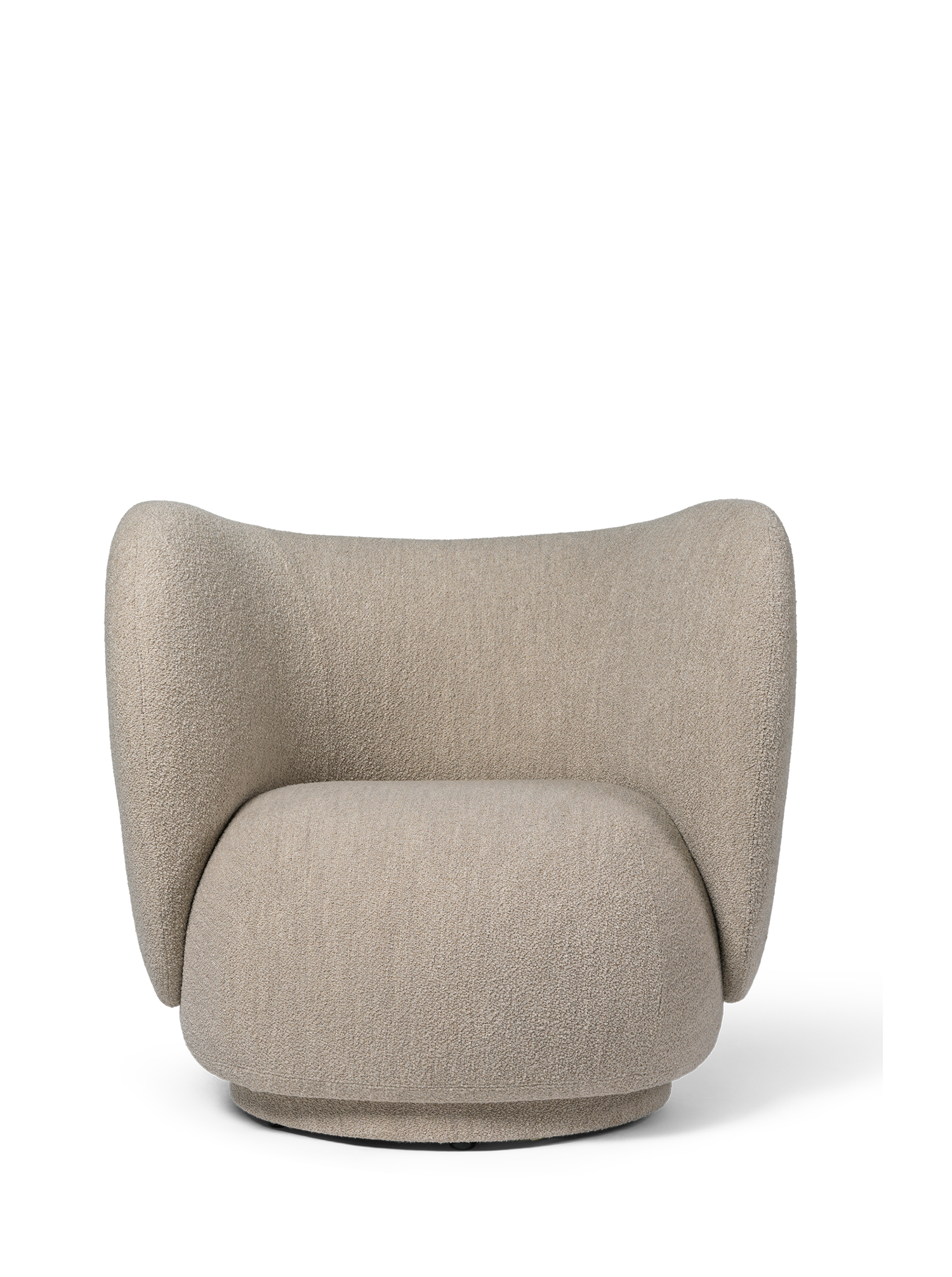 Rico Lounge Chair - Swivel - Bouclé - Sand