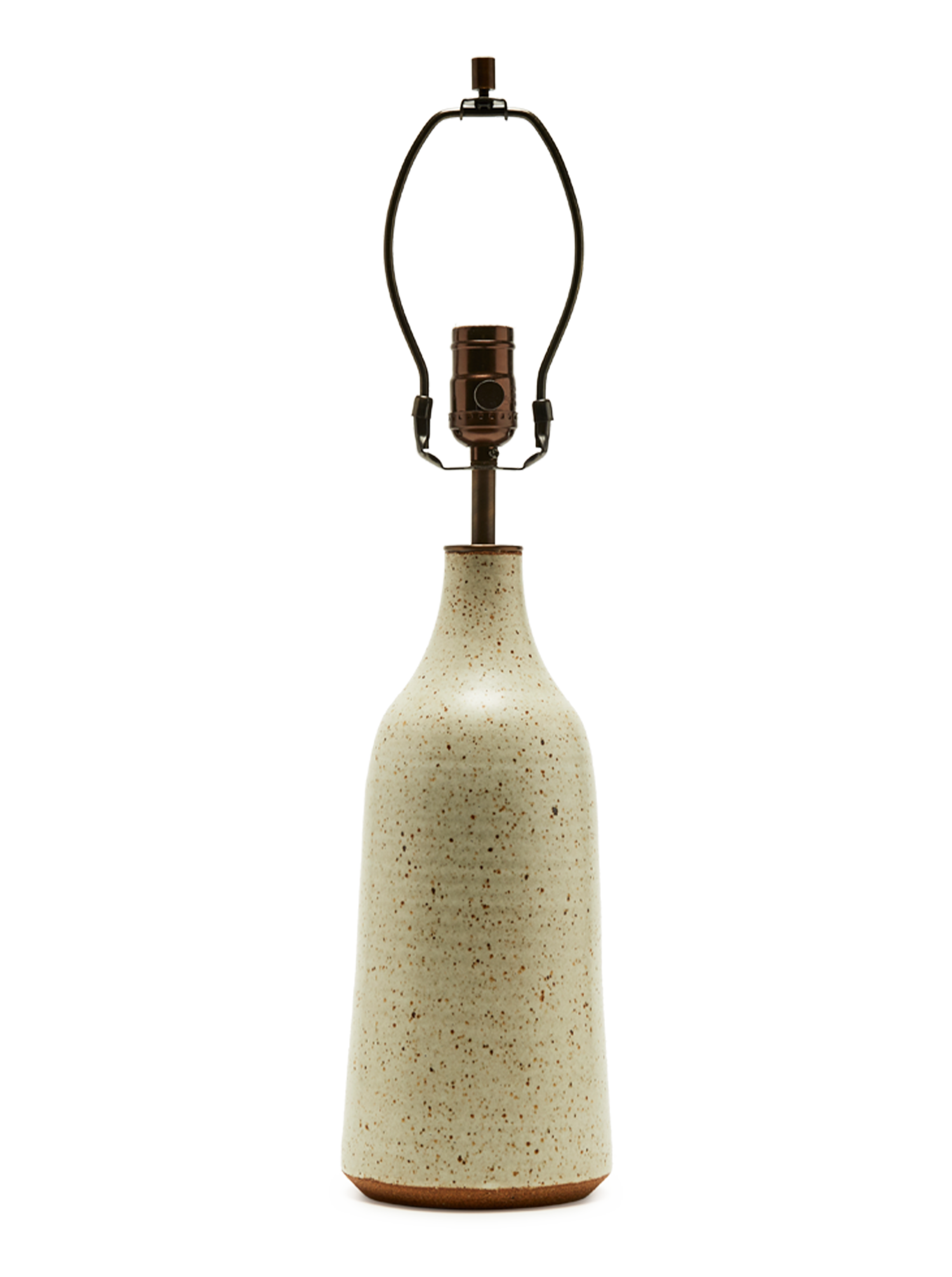 Large Bottle Lamp - Mottled Ivory