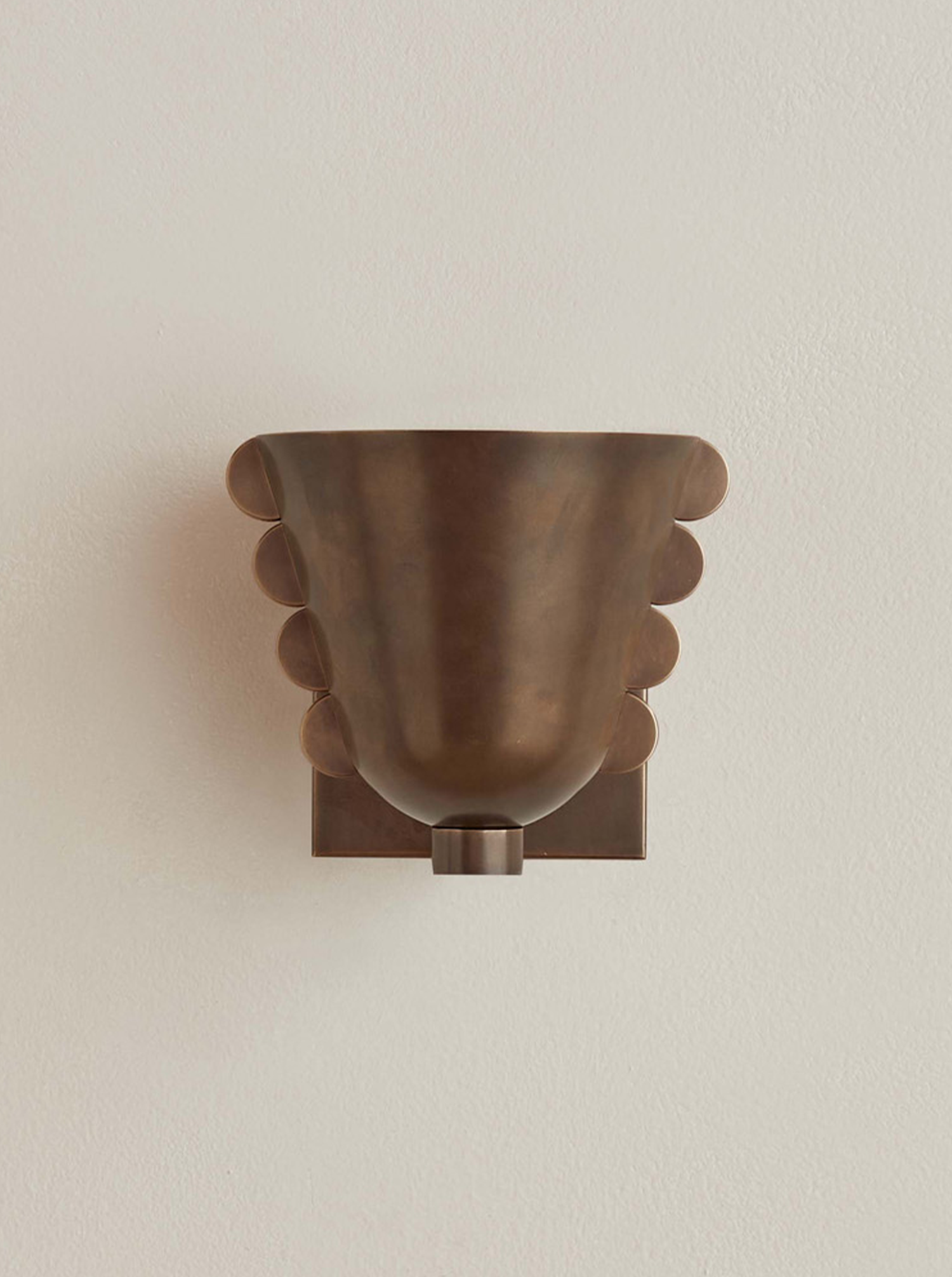 Brass Calla Sconce Small