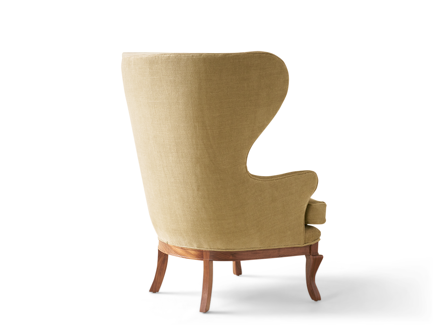Highland Wingback Chair - Wood Base