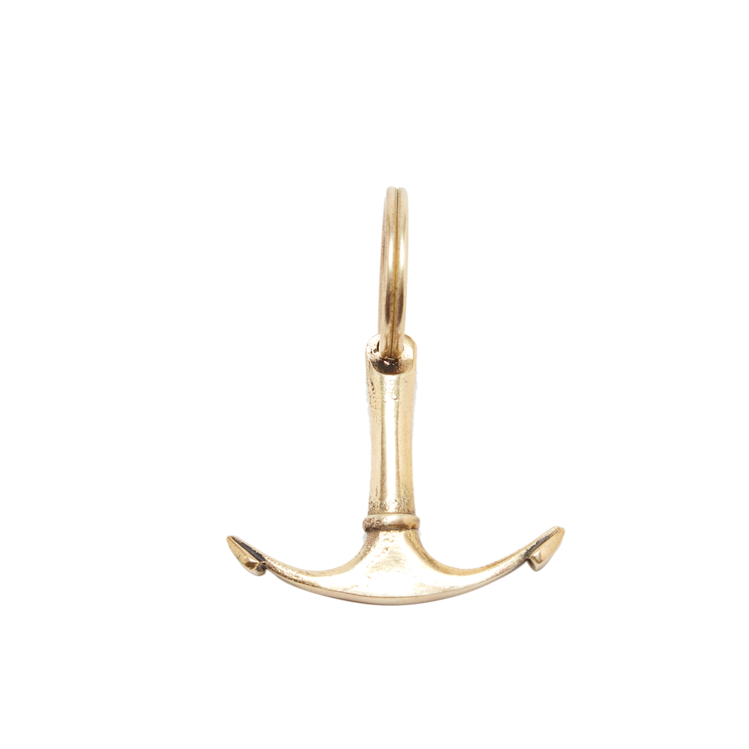 #7151 Brass Anchor Key Ring