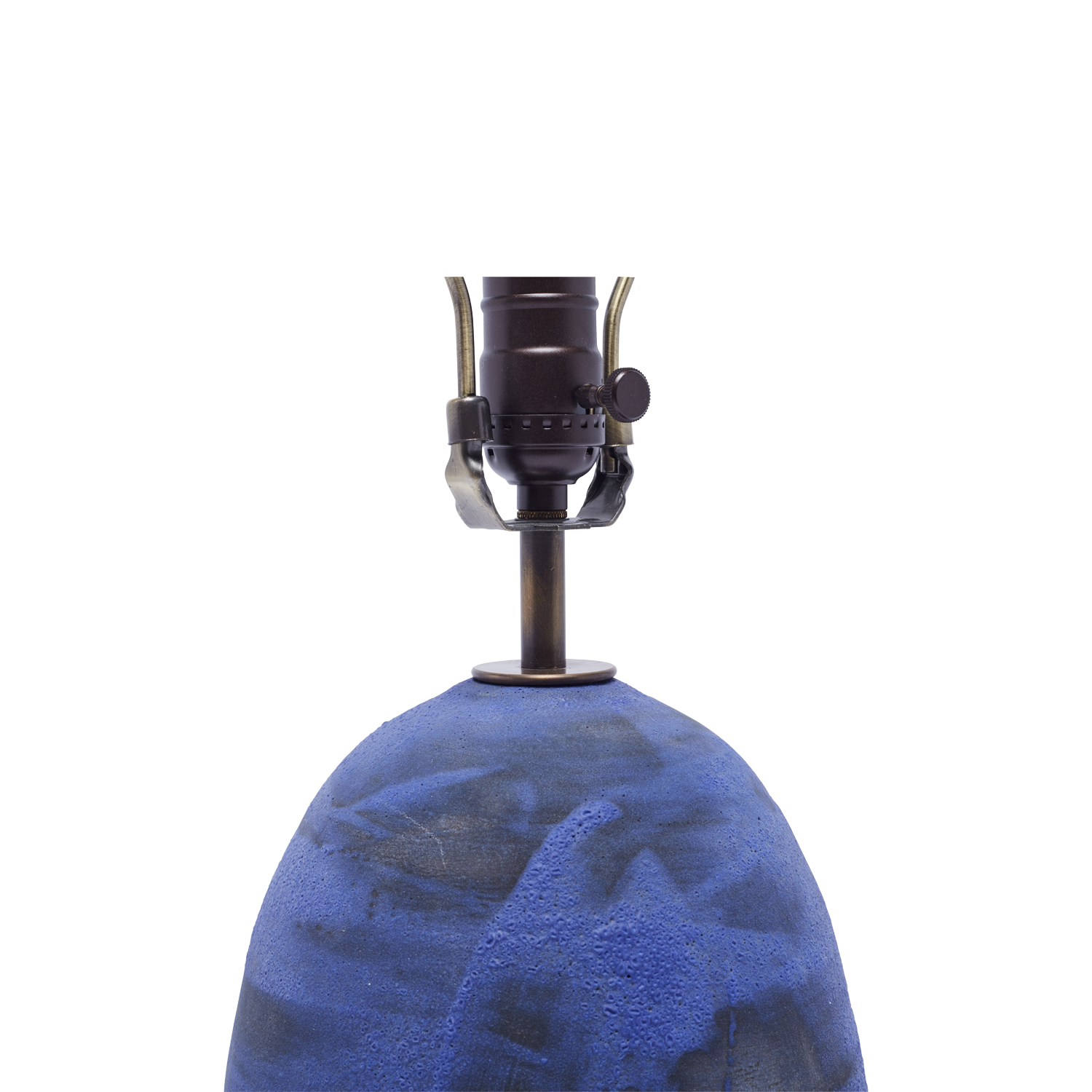 Oval Lamp - Dry Blue Matte