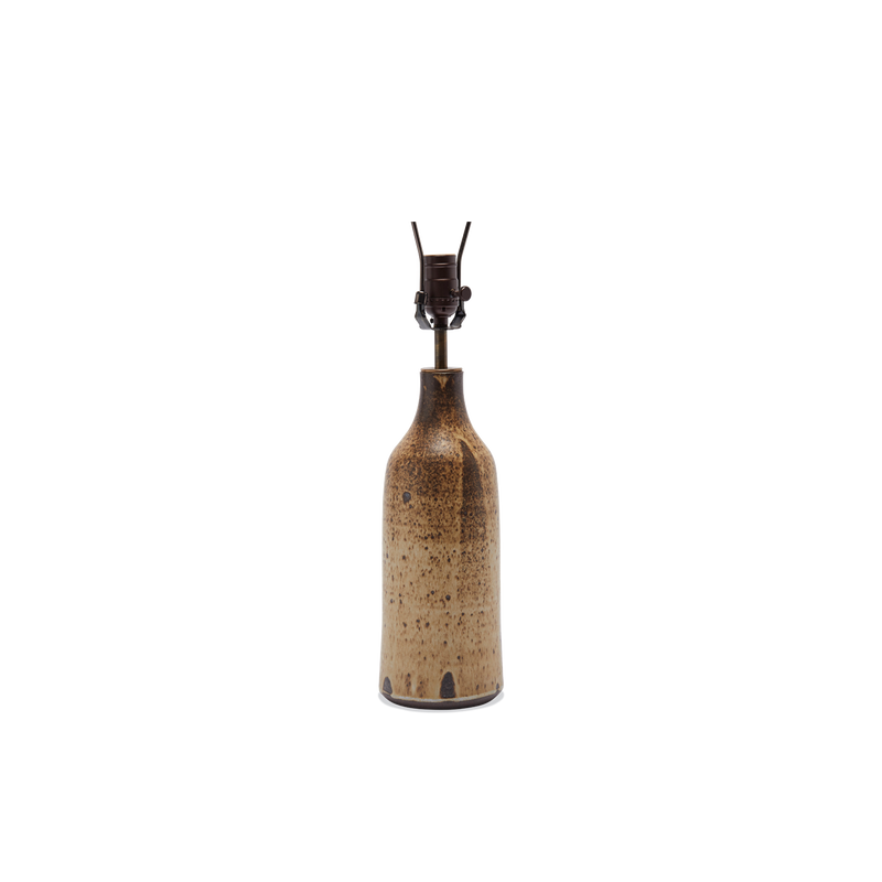 Poured Bottle Lamp - Brown