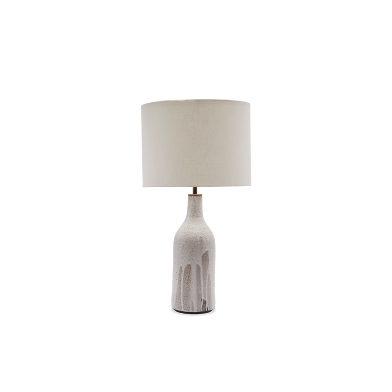 Poured Bottle Lamp - White