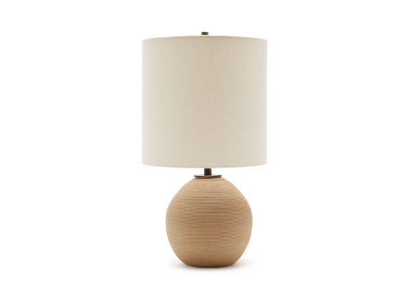 Orb Lamp - Ribbed Sand
