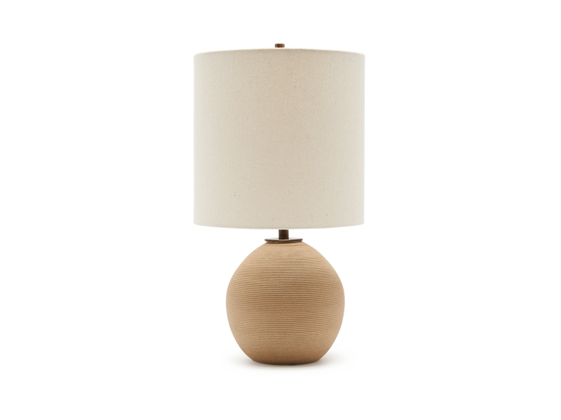 Orb Lamp - Ribbed Sand