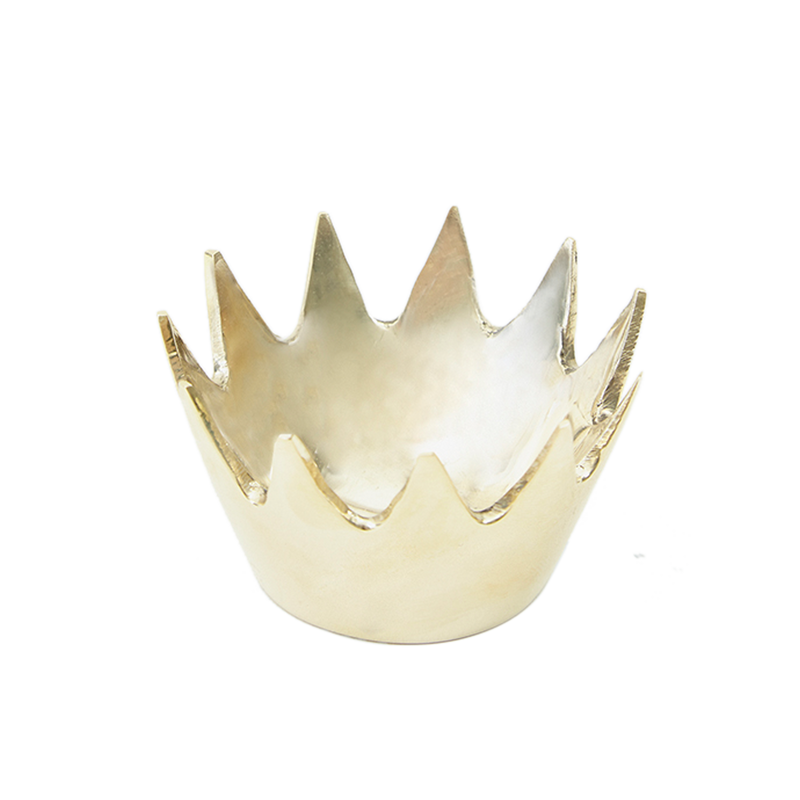 #3600-1 Solid Brass Crown Paperweight