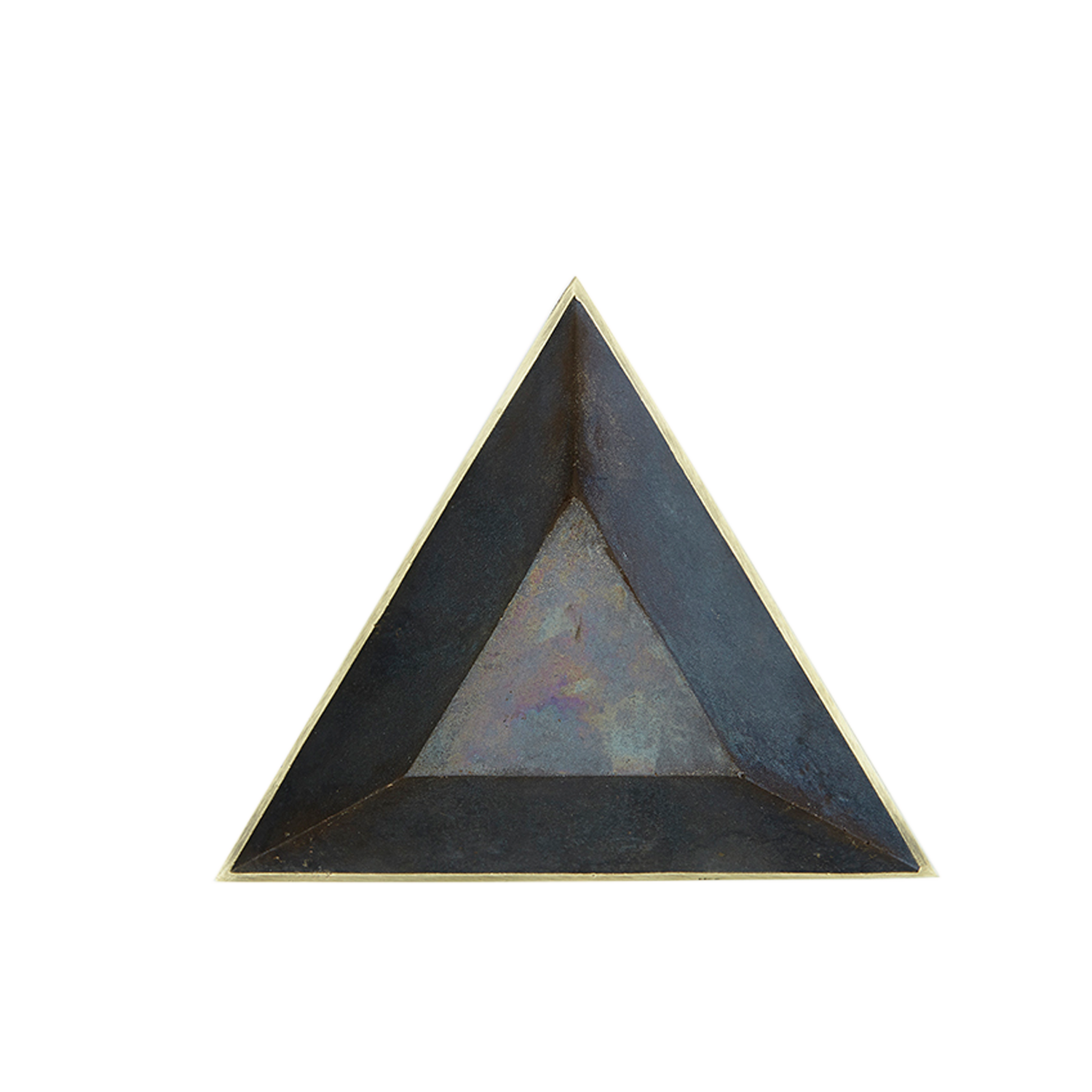 #4482 Patina Brass Triangle Tray