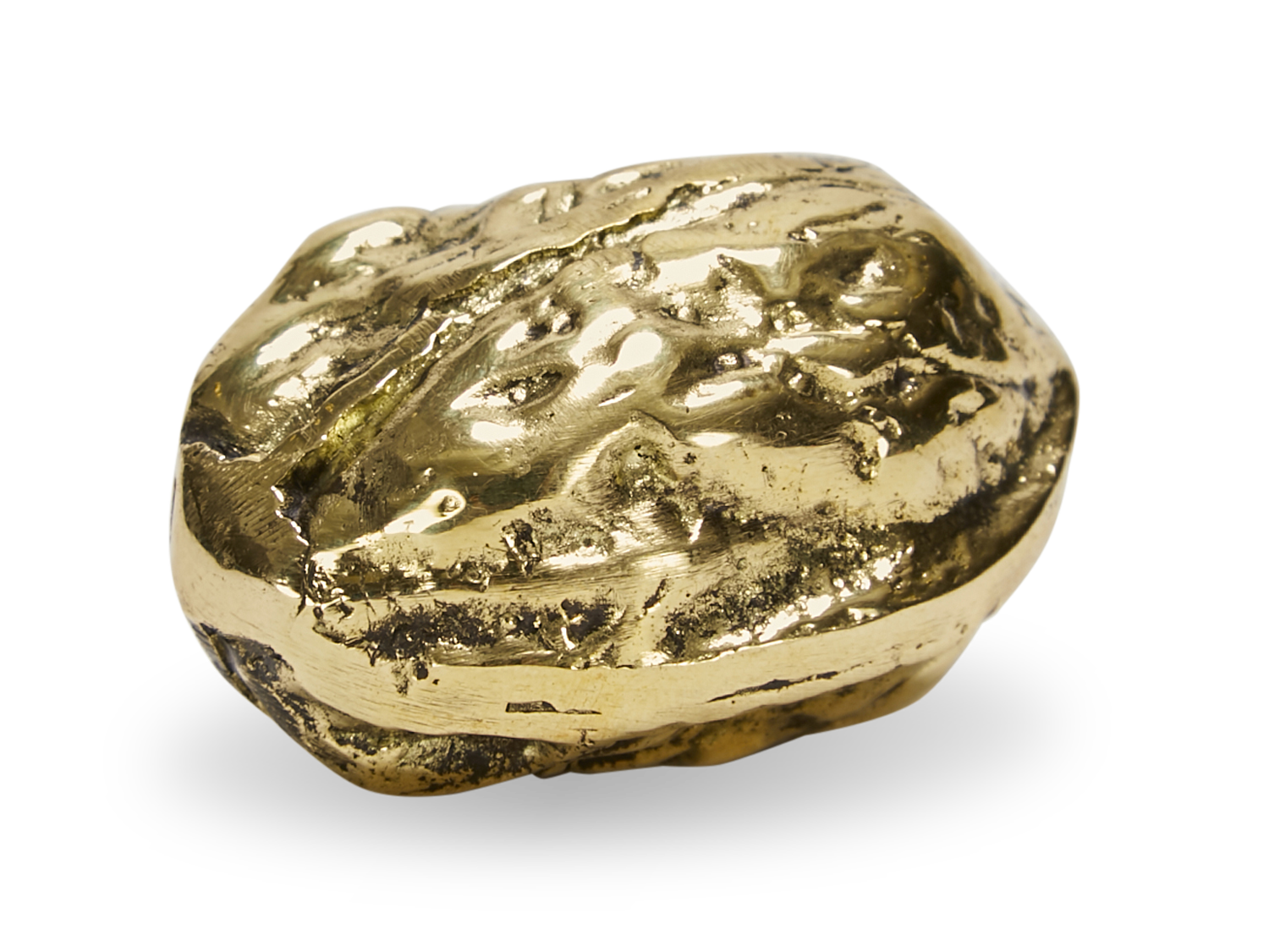 #5370-1 Brass Walnut Paperweight