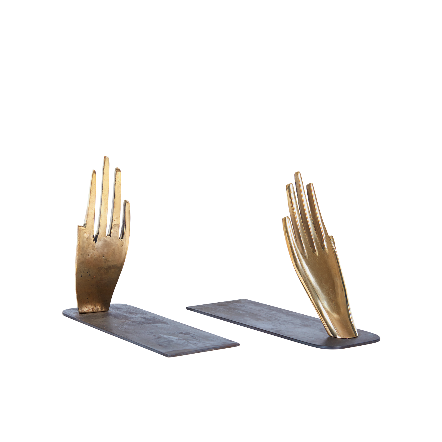 #1928 Bookends with Brass Hands
