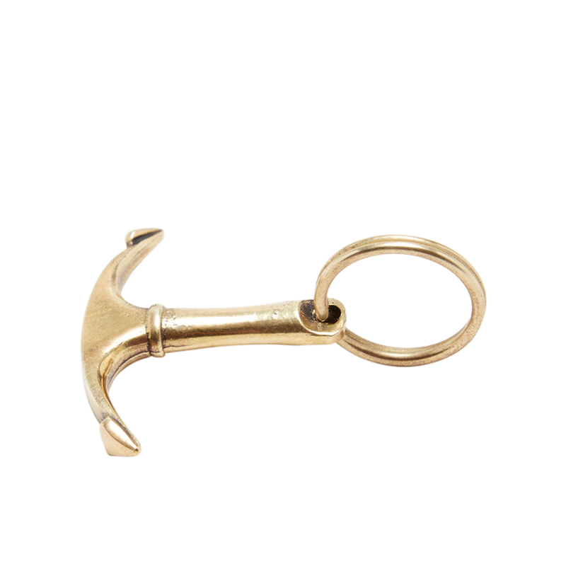 #7151 Brass Anchor Key Ring