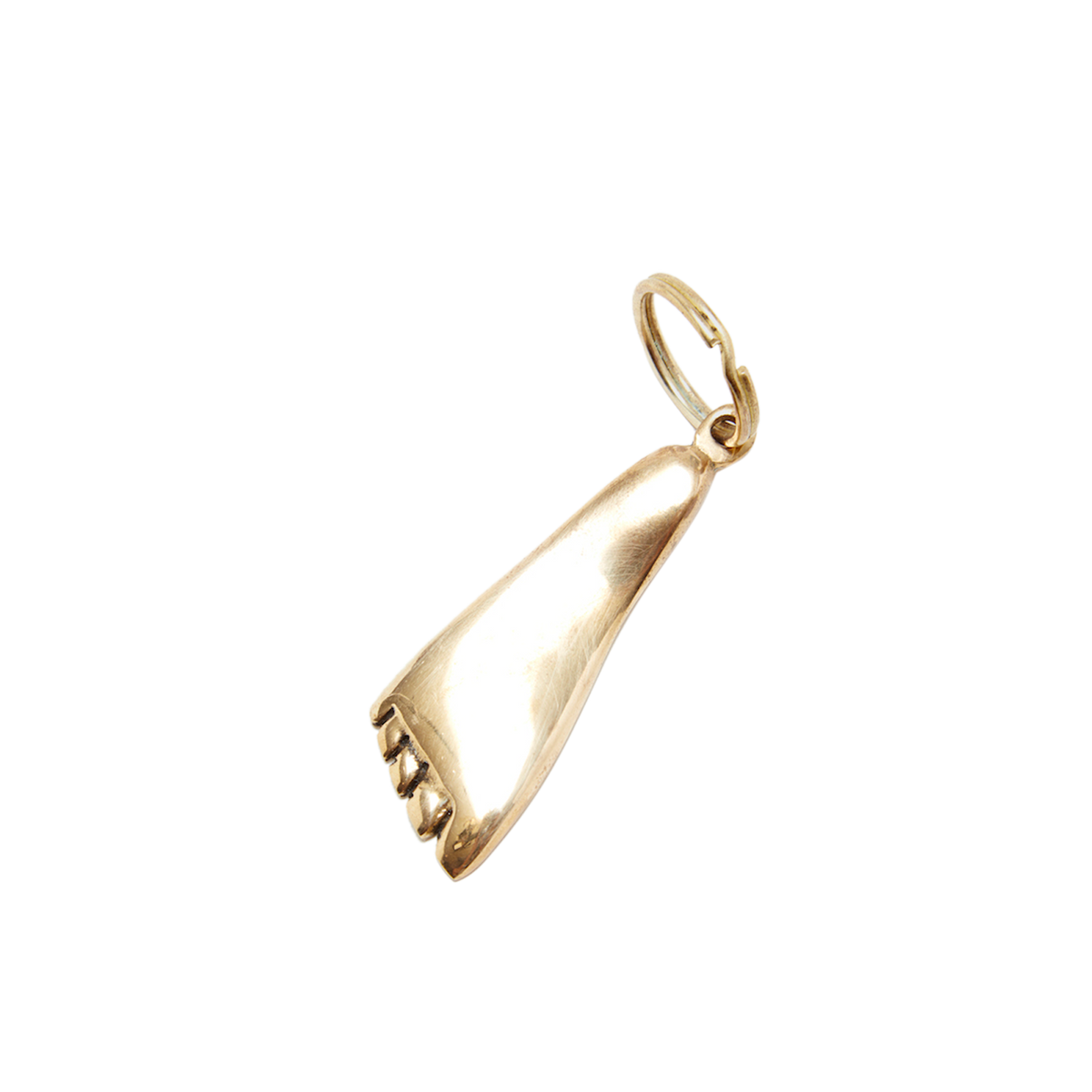5735 Brass Foot Key Ring