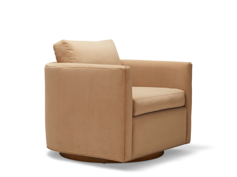 Curved Back Swivel Chair