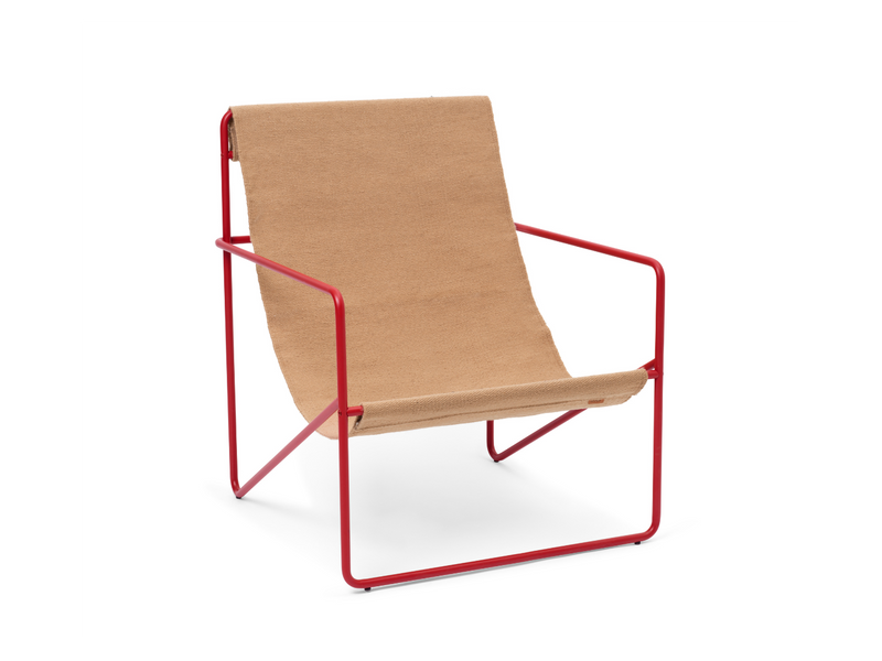 Desert Lounge Chair - Poppy Red / Sand
