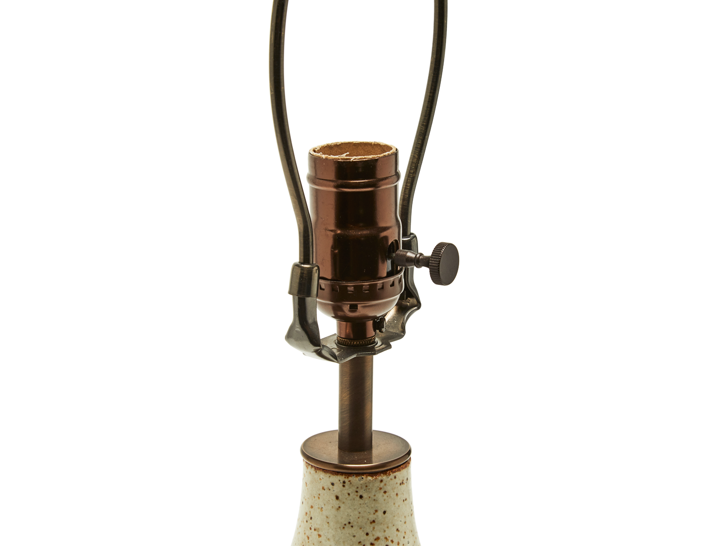 Bottle Lamp - Mottled Ivory